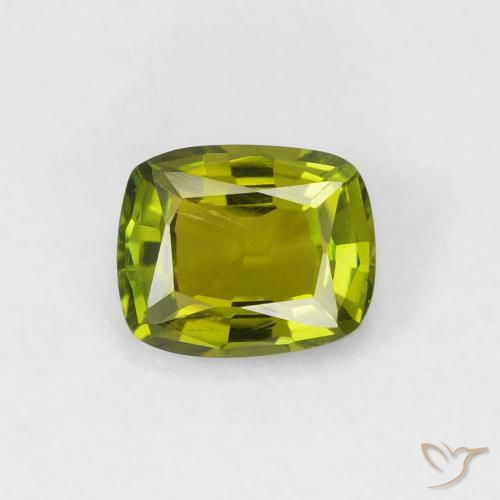 0.77ct Natürlicher Erdiges Grün Turmalin, Kissen, VVS-VS