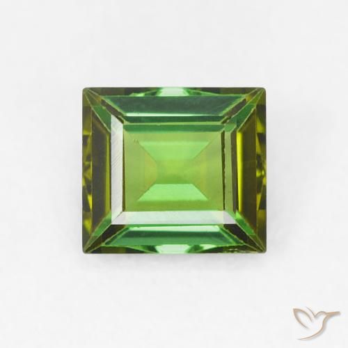 0.58ct Natürlicher Erdiges Grün Turmalin, Baguette, VVS-VS