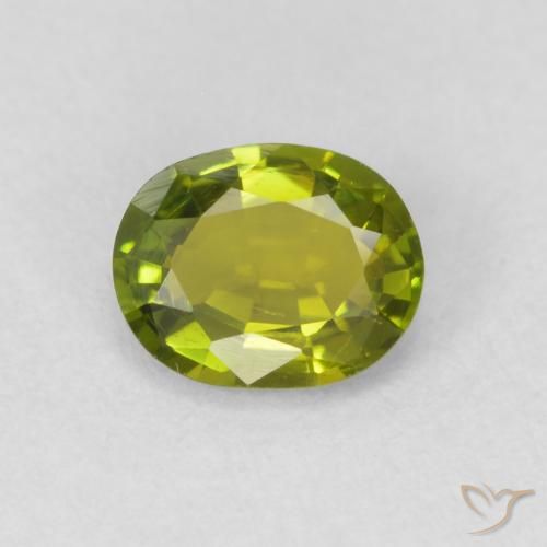 0.58ct Natürlicher Lebendiges grün Turmalin, Oval, VS, Photo A