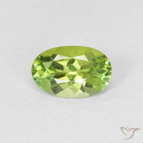 0.46ct Natürlicher hellgrün Turmalin, Oval, VVS