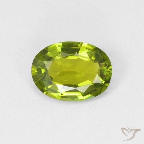 0.71ct Natürlicher Lebendiges grün Turmalin, Oval, VVS