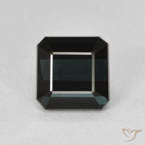 1.81ct Natürlicher dunkelblau Turmalin, Smaragdschliff, VVS-VS