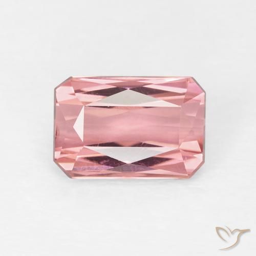 1.61ct Natürlicher Helles Hot Pink Turmalin, Smaragdschliff, VVS-VS
