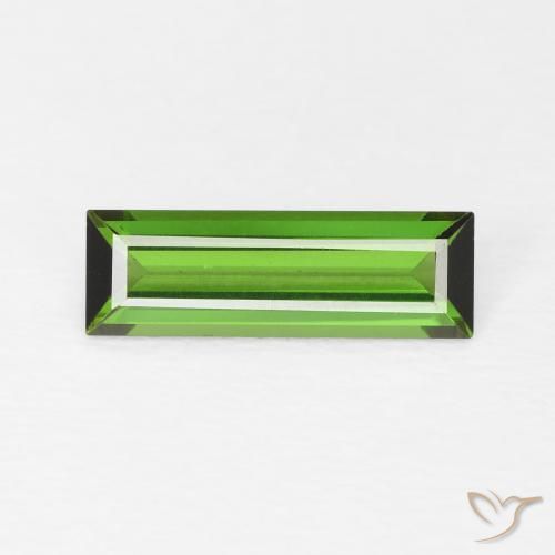 0.86ct Natürlicher Waldgrün Turmalin, Baguette, VVS