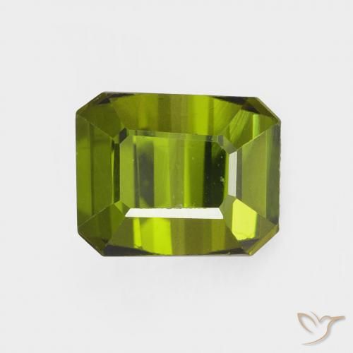 1.36ct Natürlicher tiefgrün Turmalin, Smaragdschliff, VVS