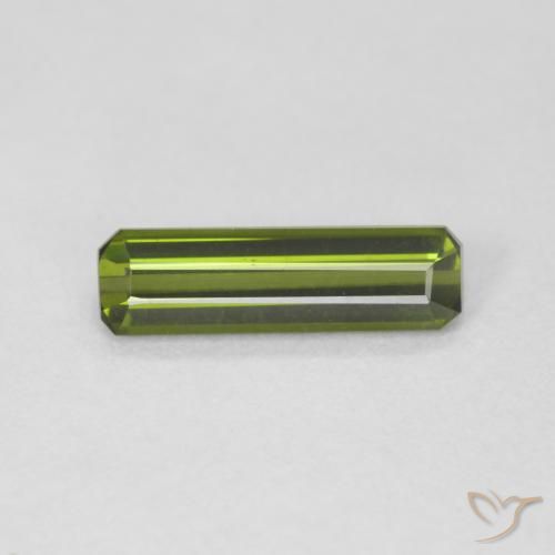 0.82ct Natürlicher Erdiges Grün Turmalin, Smaragdschliff, VVS