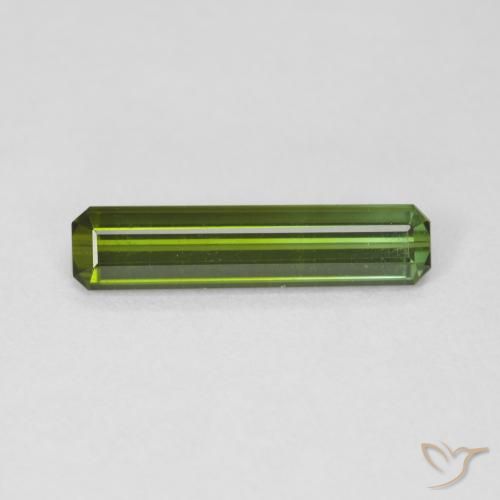 1.47ct Natürlicher Waldgrün Turmalin, Smaragdschliff, VVS