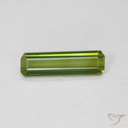 1.01ct Natürlicher Erdiges Grün Turmalin, Smaragdschliff, VVS