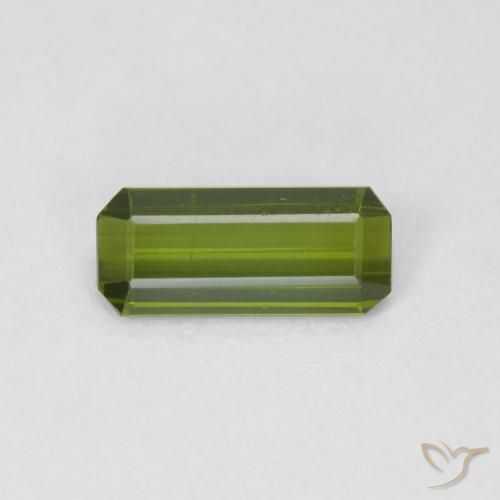1.05ct Natürlicher tiefgrün Turmalin, Smaragdschliff, VVS