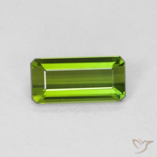 1.07ct Natürlicher Waldgrün Turmalin, Smaragdschliff, VVS