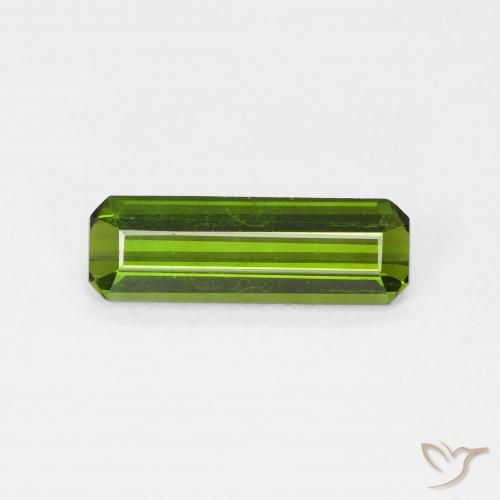 1.00ct Natürlicher tiefgrün Turmalin, Smaragdschliff, VS