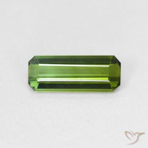 0.88ct Natürlicher Waldgrün Turmalin, Smaragdschliff, VVS-VS