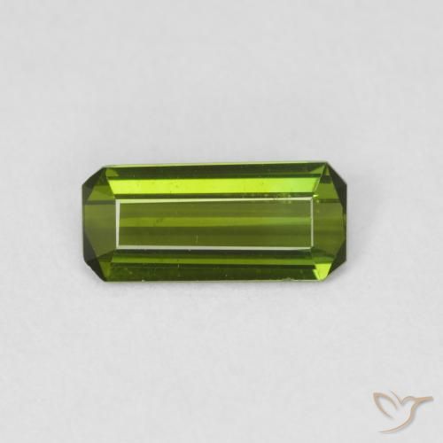 0.78ct Natürlicher Waldgrün Turmalin, Smaragdschliff, VVS-VS