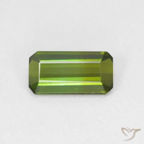 1.03ct Natürlicher Waldgrün Turmalin, Smaragdschliff, VVS