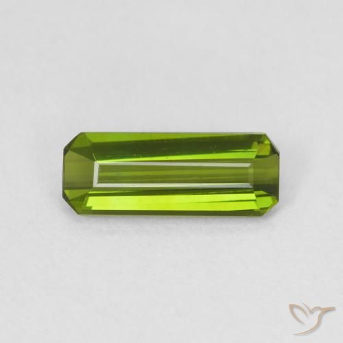 0.83ct Natürlicher Waldgrün Turmalin, Smaragdschliff, VVS-VS
