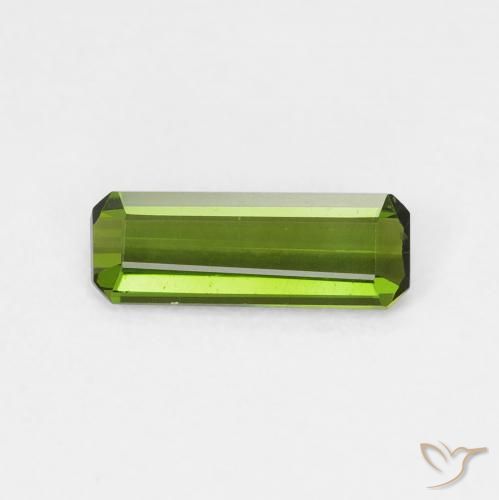 0.67ct Natürlicher Waldgrün Turmalin, Smaragdschliff, VVS