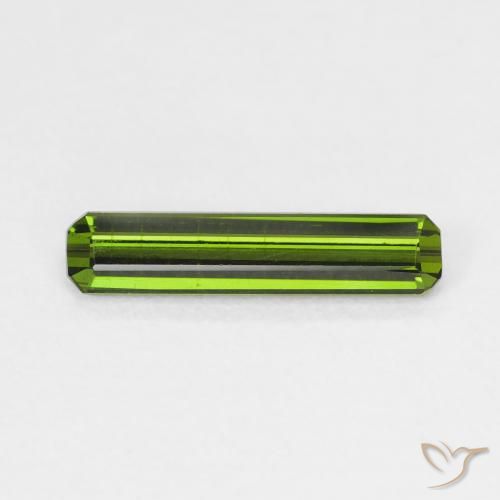1.06ct Natürlicher tiefgrün Turmalin, Smaragdschliff, VVS-VS