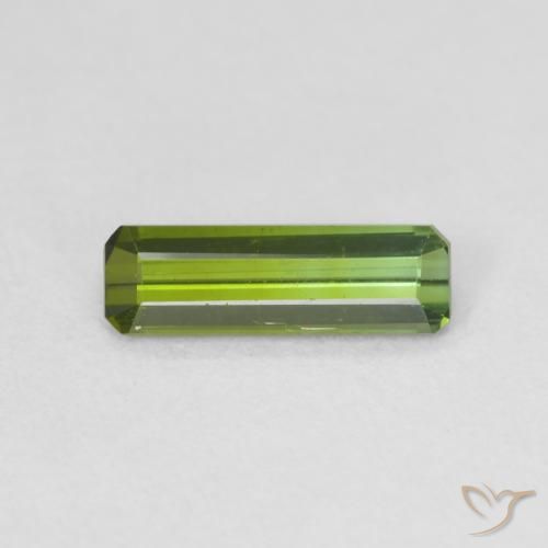 0.73ct Natürlicher Waldgrün Turmalin, Oktagonschliff, VVS, Photo A