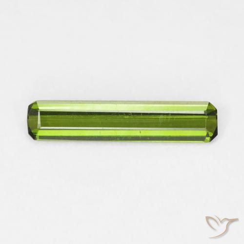 0.94ct Natürlicher tiefgrün Turmalin, Smaragdschliff, VVS