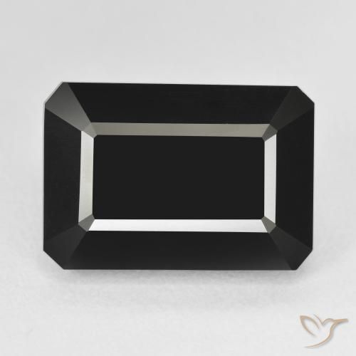 16.31ct Natürlicher Schörl Turmalin, Smaragdschliff, Lichtundurchlässig