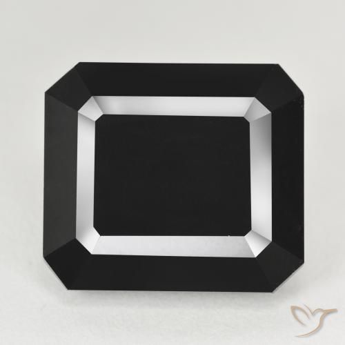 26.25ct Natürlicher Schörl Turmalin, Smaragdschliff, Lichtundurchlässig
