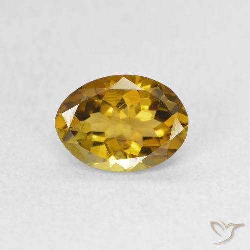 0.96ct Natürlicher grünlich-gold-braun Turmalin, Oval, VS