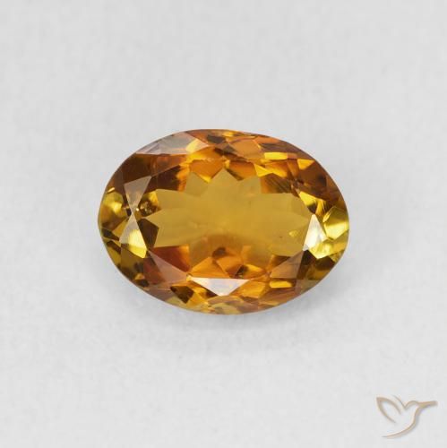 1.27ct Natürlicher Golden Orange to Deep Brown Turmalin, Oval, VS