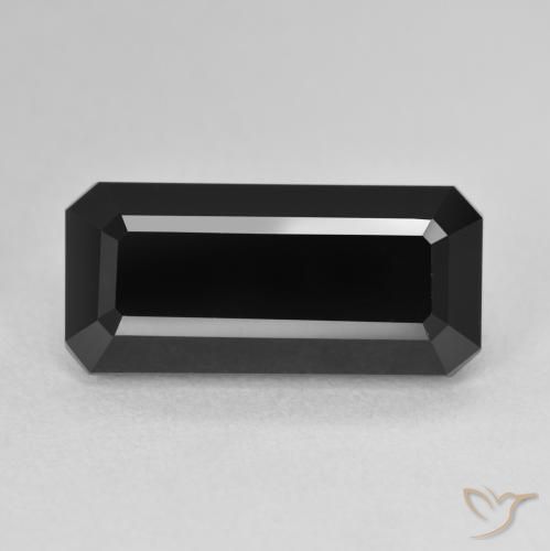 7.00ct Natürlicher Schörl Turmalin, Smaragdschliff, Lichtundurchlässig