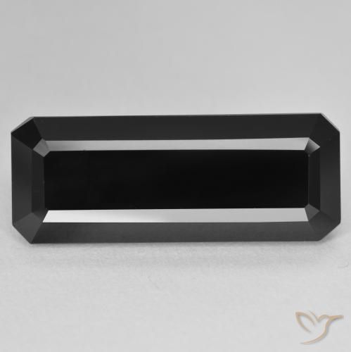 18.12ct Natürlicher Schörl Turmalin, Smaragdschliff, Lichtundurchlässig