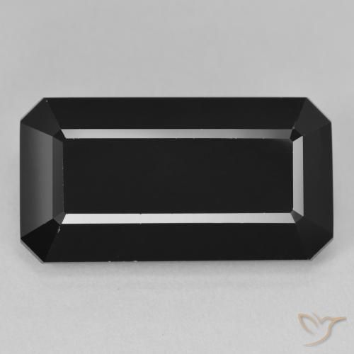 22.18ct Natürlicher Schörl Turmalin, Smaragdschliff, Lichtundurchlässig