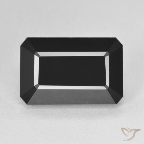 9.48ct Natürlicher Schörl Turmalin, Smaragdschliff, Lichtundurchlässig