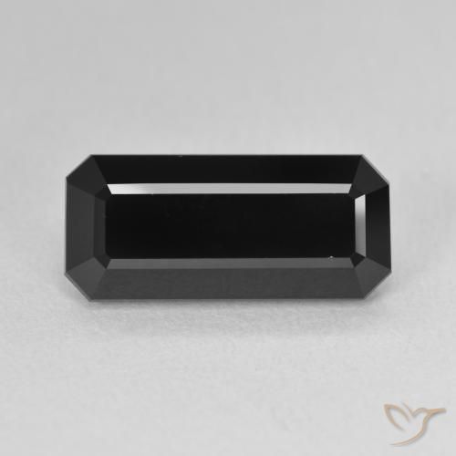 4.79ct Natürlicher Schörl Turmalin, Smaragdschliff, Lichtundurchlässig