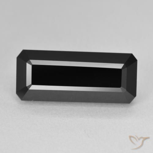 8.17ct Natürlicher Schörl Turmalin, Smaragdschliff, Lichtundurchlässig
