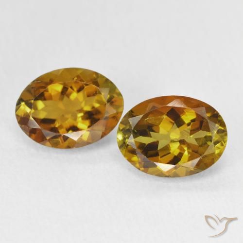 2.77ctw Natürlicher Mittleres Gold Turmalin, Oval, VS