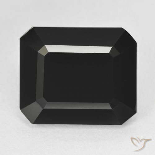 13.41ct Natürlicher Schörl Turmalin, Smaragdschliff, Lichtundurchlässig