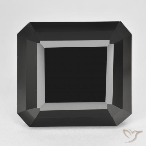 38.66ct Natürlicher Schörl Turmalin, Smaragdschliff, Lichtundurchlässig