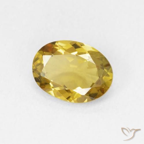 9,17 ctw natürlicher Golden Turmalin, Oval, VVS-VS
