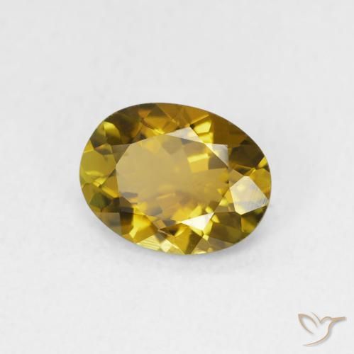 9,17 ctw natürlicher Mittleres Gold Turmalin, Oval, VVS-VS