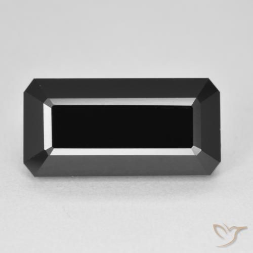 8.77ct Natürlicher Schörl Turmalin, Smaragdschliff, Lichtundurchlässig