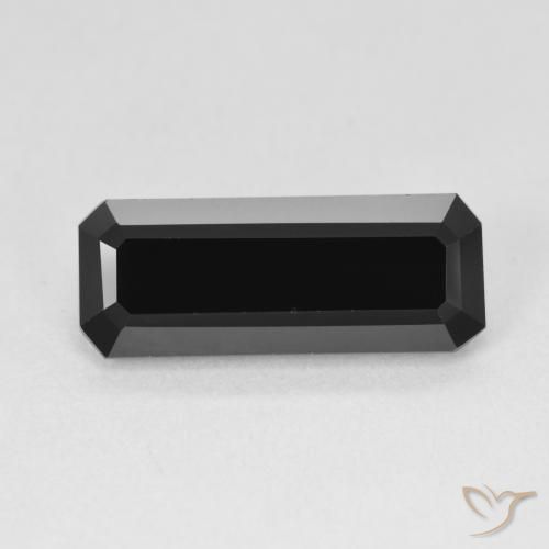 4.34ct Natürlicher Schörl Turmalin, Smaragdschliff, Lichtundurchlässig