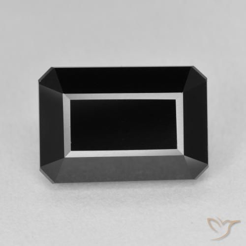 9.45ct Natürlicher Schörl Turmalin, Smaragdschliff, Lichtundurchlässig