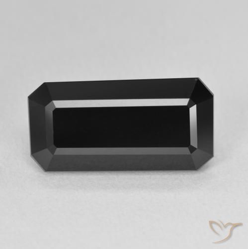 7.43ct Natürlicher Schörl Turmalin, Smaragdschliff, Lichtundurchlässig