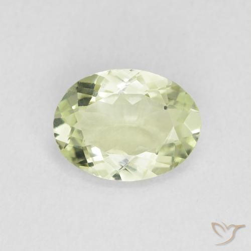 1.05ct Natürlicher gelb-grün Turmalin, Oval, VVS