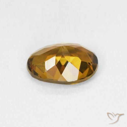9,17 ctw natürlicher gold-braun Turmalin, Oval, VVS-VS