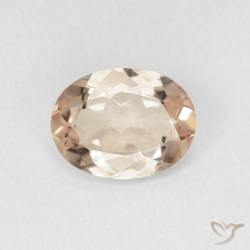 1.14ct Natürlicher Lachs-rosa Turmalin, Oval, VVS-VS