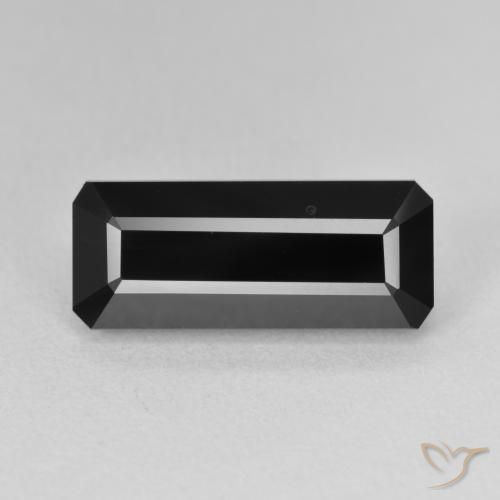 6.85ct Natürlicher Schörl Turmalin, Oktagonschliff, Lichtundurchlässig, Photo A