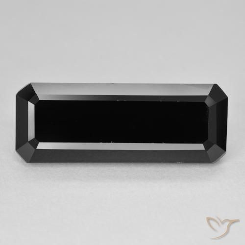 11.56ct Natürlicher Schörl Turmalin, Smaragdschliff, Lichtundurchlässig