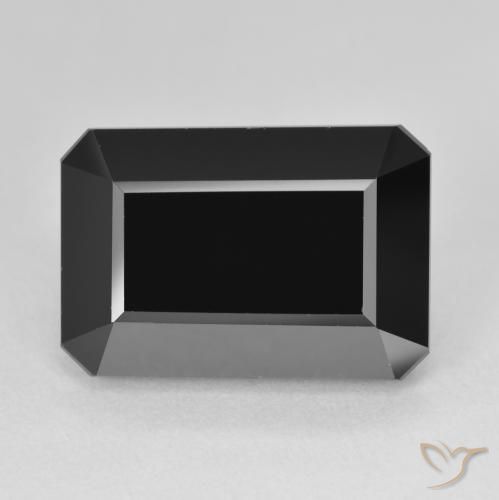 14.52ct Natürlicher Schörl Turmalin, Smaragdschliff, Lichtundurchlässig