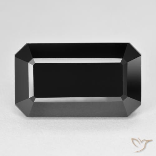 16.28ct Natürlicher Schörl Turmalin, Smaragdschliff, Lichtundurchlässig