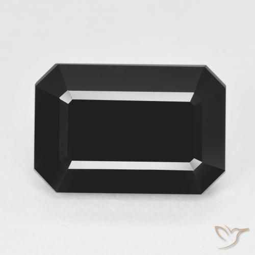 10.02ct Natürlicher Schörl Turmalin, Smaragdschliff, Lichtundurchlässig